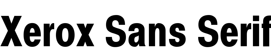 Xerox Sans Serif Narrow Bold Font Download Free